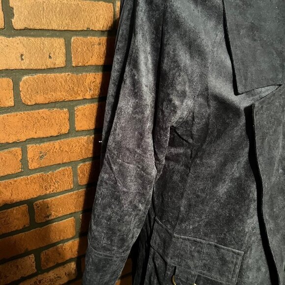 NWT Ivy Jane Faux Suede Jacket with Open Front. Size Med. - Picture 3 of 10